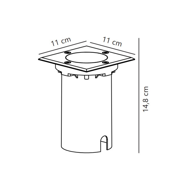Вуличний світильник Nordlux 2218410034 Andor GU10 1x15W IP67 сріблястий - фото №3