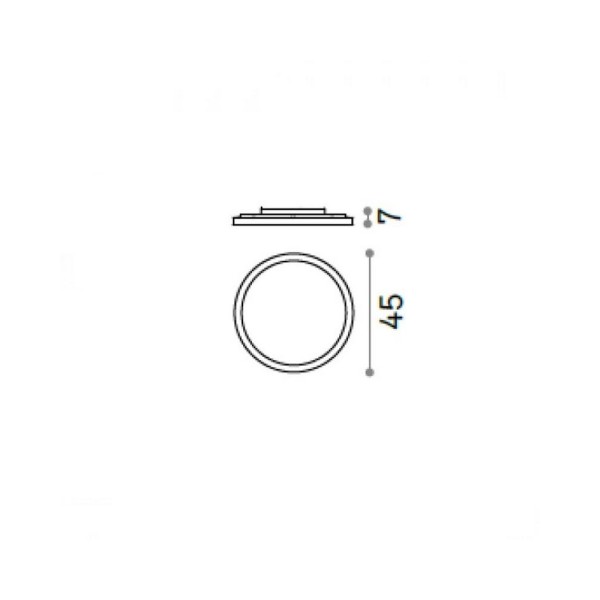 Світильник стельовий Ideal Lux 254272 Fly 3000k - фото №2