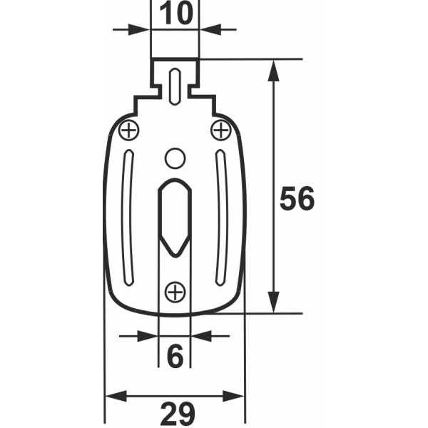 Запобіжник ножевий з плавкою вставкою Promfactor NF00.10A 500В 120kA - фото №1