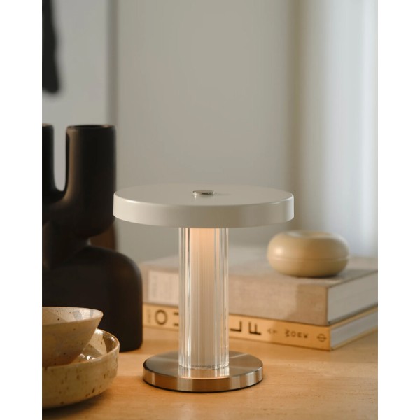 Настільна лампа з акумулятором Nordlux 2520135001 Trezzi LED 1x5W 3000K 270Lm IP20 біла - фото №1