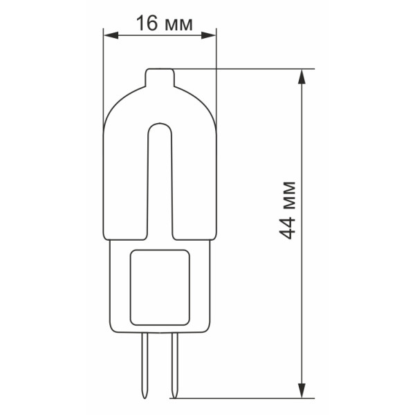 Светодиодная лампа Videx G4C G4 2Вт 12В 4100K (VL-G4C-02124) - фото №2