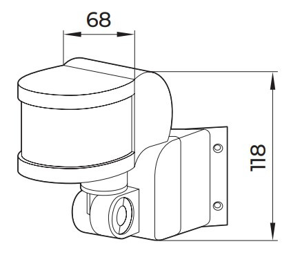 Інфрачервоний датчик руху E.Next e.sensor.pir.13.white 270° IP44 білий (s061018) - фото №1