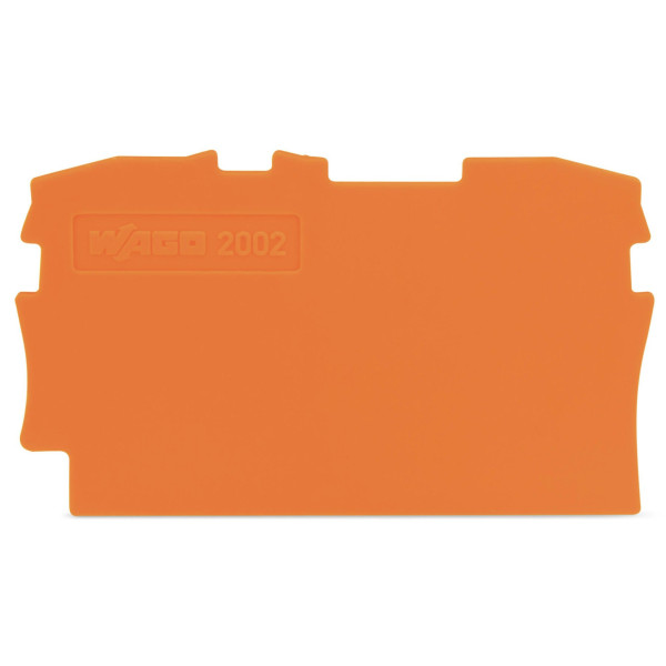 Кінцева пластина Wago 2002-1292 до двоконтактної клеми (помаранчева)