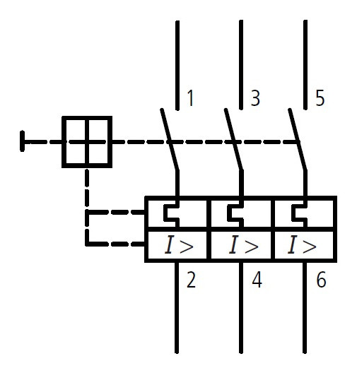 Автомат захисту двигуна Schrack BE502500 1,6-2,5А 3P - фото №2