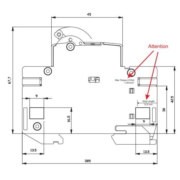 Автоматический выключатель ETI 002135712 ETIMAT 10 3p C 6А (10 kA) - фото №2