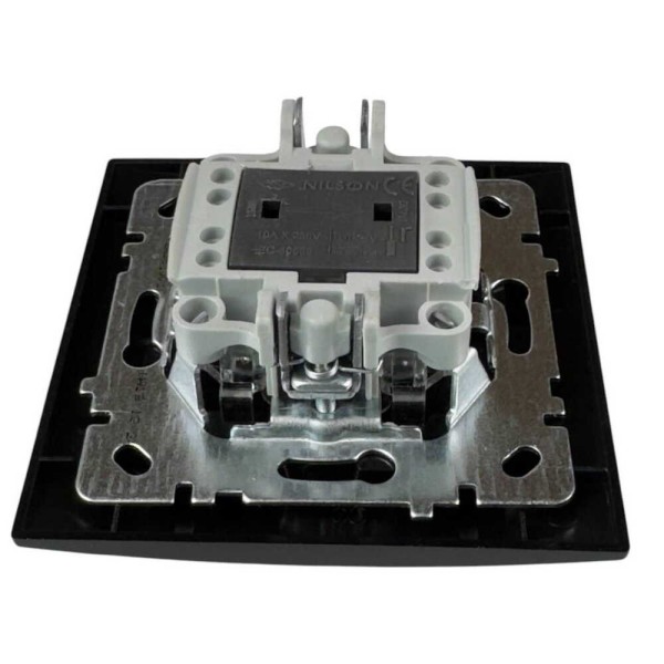 Вимикач Nilson Touran чорний мат 1кл ( 24381001 ) - фото №2