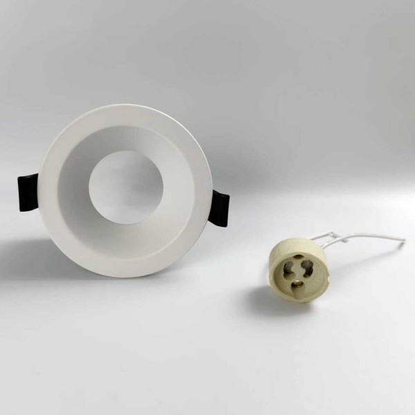 Светильник точечный Violux IBIZA-R GU10 IP44 белый ( 130008 ) - фото №1