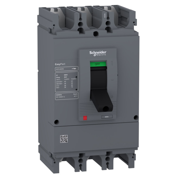 Автоматический выключатель Schneider Electric EASYPACT EZC400N 3P3T 36кА 350А