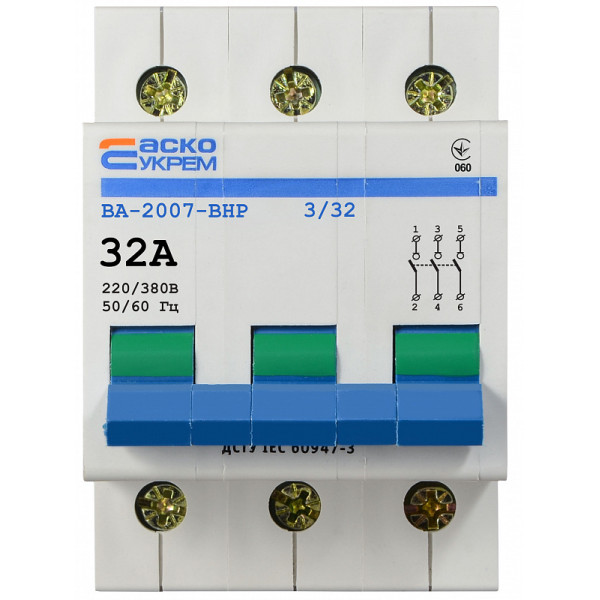 Выключатель-разъединитель Аско-Укрем ВА-2007 ВРН 3р 32А (A0010070019) - фото №1