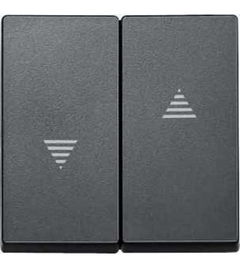 Клавіша подвійна для жалюзі SYSTEM M антрацит Merten, MTN435514