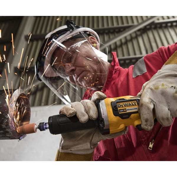 Безщіткова акумуляторна шліфувальна машина DeWALT DCG426P2 18В - фото №9