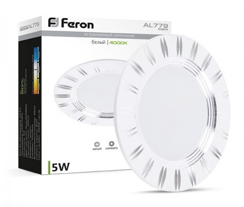 Світлодіодний точковий світильник Feron AL779 5Вт 4000K - фото №3