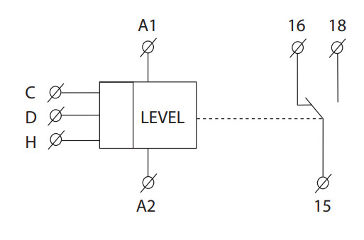 Реле контролю рівня рідини Elko-Ep HRH-7 24...240ВAC/ DC - фото №3