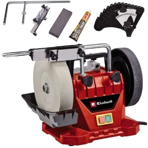 Точильний верстат Einhell 125Вт 110 об/хв для вологого заточування/шліфування (4418008) - фото №1
