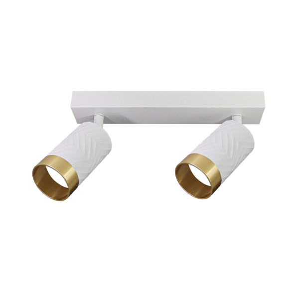 Світильник поворотний, спот Goldlux 323606 Arras GU10 2x10W IP20 Білий - фото №1