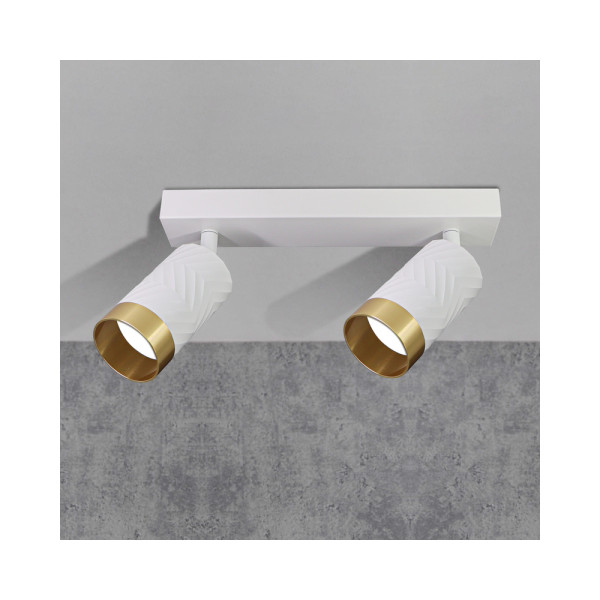 Світильник поворотний, спот Goldlux 323606 Arras GU10 2x10W IP20 Білий - фото №4