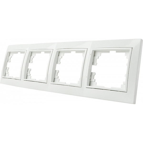 Чотиримісна рамка Аско-Укрем Fl (Pм-4-Fl-W) - фото №1
