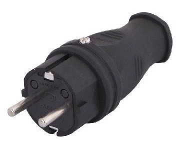 Вилка Lezard 2Р+РЕ 1х16А 220-240V