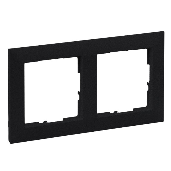 Рамка 2-постовая Legrand SUNO (чорный) 721522