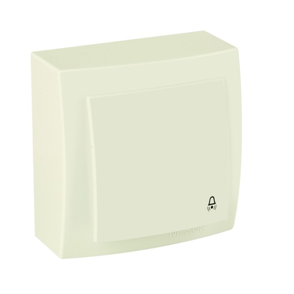 Выключатель Nilson Themis кремовый кнопка ( 26121012 )