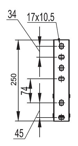 Консоль ML для проволочного лотка 600 мм DKC FC33835 - фото №2