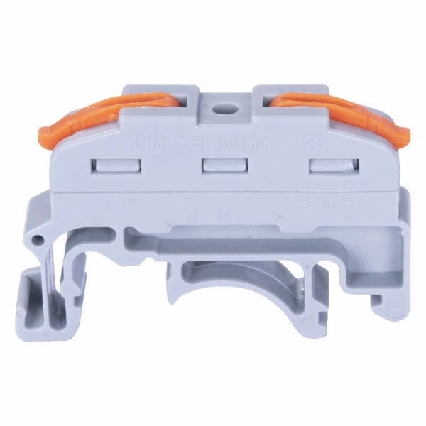 Самозажимной клеммник E.Next e.lc.pro.din.uni.pl.1 соединительный универсальный на din-рейке (p0660401) - фото №1