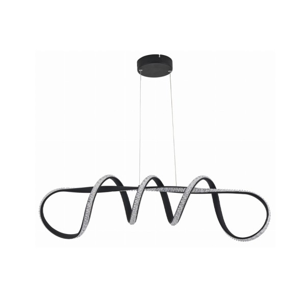 Люстра Reality 343101-30 Vesper Led 1x40W 3000K/3500K/4000K 3200Lm IP20 Чорна