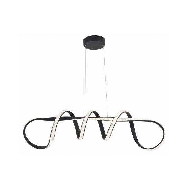 Люстра Reality 343101-30 Vesper Led 1x40W 3000K/3500K/4000K 3200Lm IP20 Чорна - фото №1