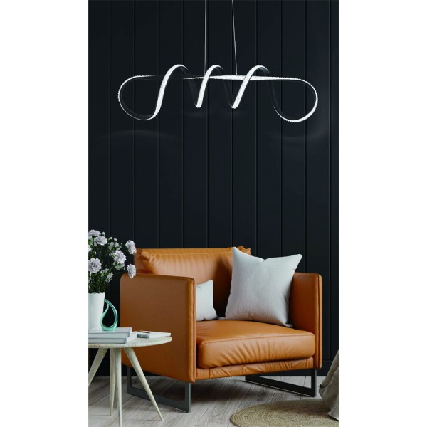 Люстра Reality 343101-30 Vesper Led 1x40W 3000K/3500K/4000K 3200Lm IP20 Чорна - фото №2