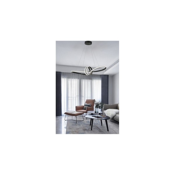 Подвесной светильник Reality 338901-30 Canbera Led 1x40W 4000K 3200Lm IP20 Bl - фото №2