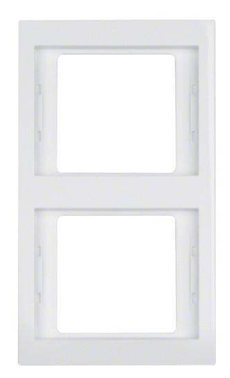 Рамка 2-местная, вертикальная, полярная белизна Berker K.1