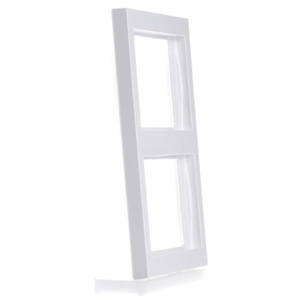 Рамка 2-местная, вертикальная, полярная белизна Berker K.1 - фото №2