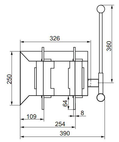 Пристрій автоматичного вводу резерву CNC YCS1-1000А 3Р 415В (Б00042799) - фото №2