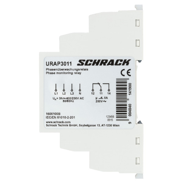 Реле контролю фаз Schrack Technik URAP3011 400/230В AC 1ПК 5А - фото №5