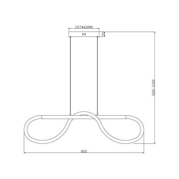 Подвесной светильник Reality 340901-30 Savanah Led 1x16W 4000K 1280Lm IP20 Bl - фото №3