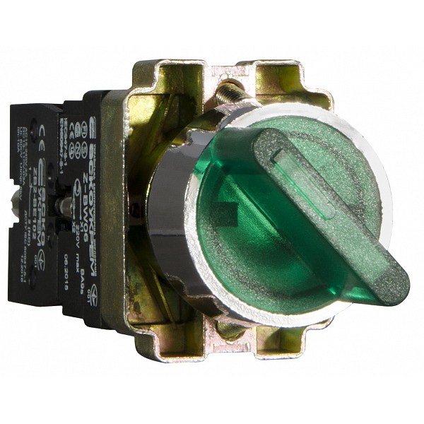 Перемикач Аско-Укрем XB2-BK2365 (0-I) з підсвічуванням зелений (A0140010012) - фото №4