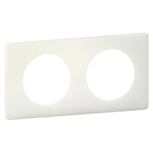 Рамка двухместная Legrand Celiane белый перкаль