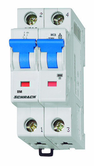 Автоматичний вимикач Schrack BM017206ME 10кА 6А 2P C ME