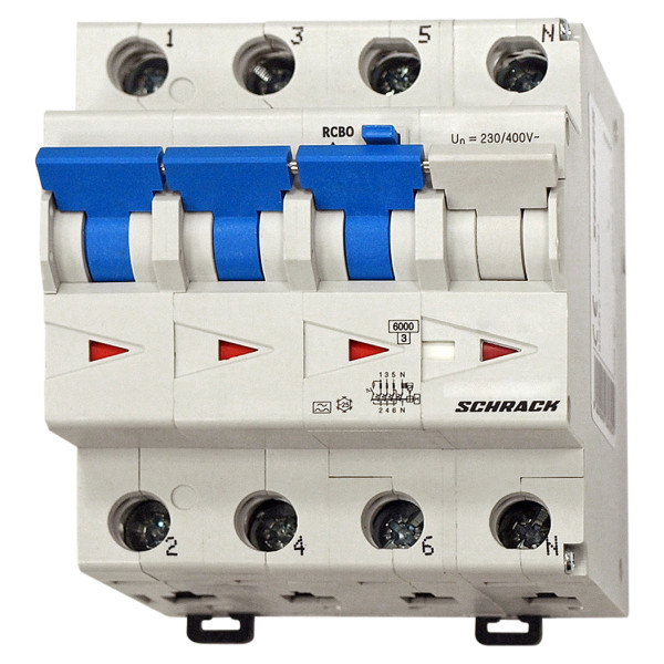 АВДС Schrack BO667806 6кА 6А 30мА 3P+N х-ка C тип A