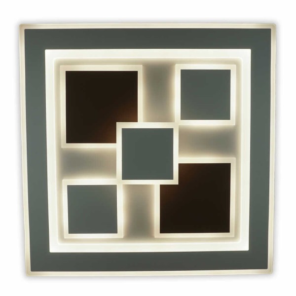 Світильник LED smart OXFORD+пульт 110W 3000-6000K IP20 коричневий квадрат ( 220435 ) - фото №1