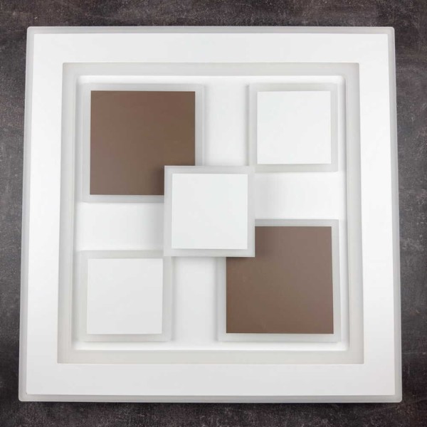 Світильник LED smart OXFORD+пульт 110W 3000-6000K IP20 коричневий квадрат ( 220435 ) - фото №2