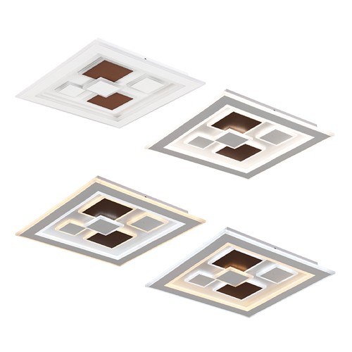 Світильник LED smart OXFORD+пульт 110W 3000-6000K IP20 коричневий квадрат ( 220435 ) - фото №6