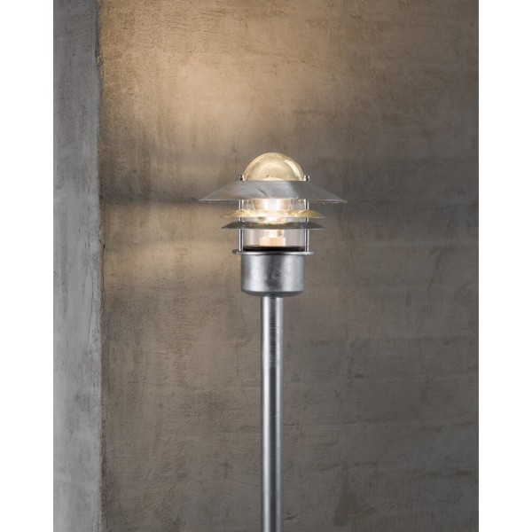 Вуличний світильник Nordlux 25078031 Blokhus E27 1x60W IP54 сріблястий - фото №1