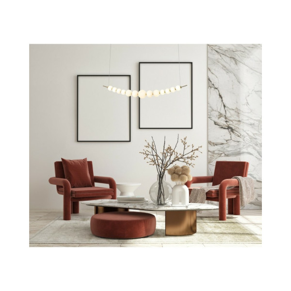 Люстра Italux PND-36472-37W-3K-GD Ronza Led 1x37W 3000K 3100Lm IP20 Золотая - фото №1