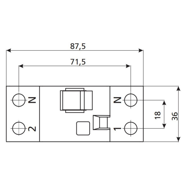 ПЗВ ETI 002062530 EFI-2 100/0.03 тип A (10kA) - фото №2