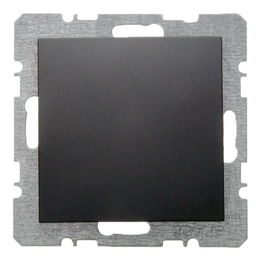 Заглушка з центральною панеллю з цоколем, антрацит Berker