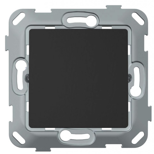 Одноклавішний механізм прохідного перемикача Plank Electrotechnic Classic/Nordic (PLK0211241) антрацит