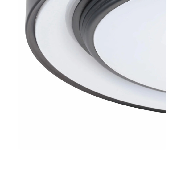 Люстра с пультом светодиодная, потолочный светильник Goldlux 326706 Zygmunt 50 Led 1x72W 3000K-6000K 8000Lm IP44 Bk - фото №2