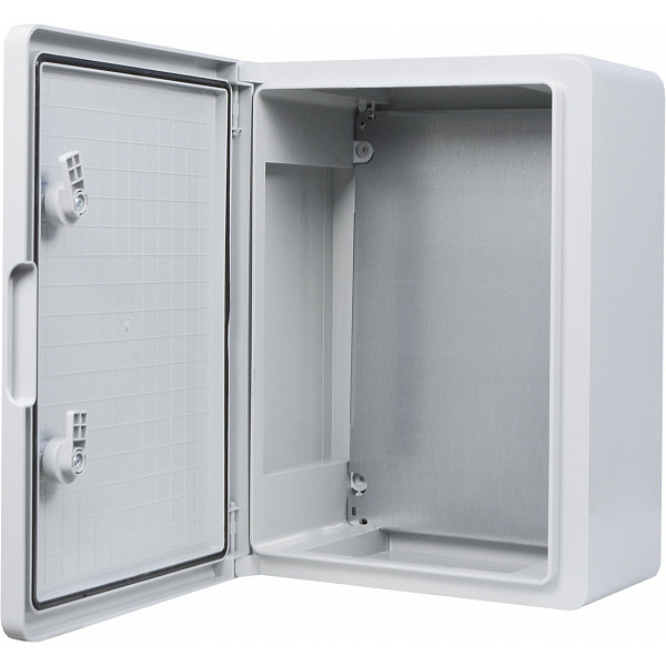 Ударостійкий корпус з АБС-пластику Аско-Укрем UBox 300x400x170мм (непрозорі дверцята)