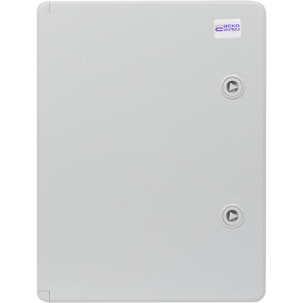 Ударостійкий корпус з АБС-пластику Аско-Укрем UBox 300x400x170мм (непрозорі дверцята) - фото №2